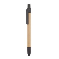Długopis ekologiczny "touch pen" czarny