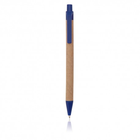 Papierowy długopis z plastikową końcówką