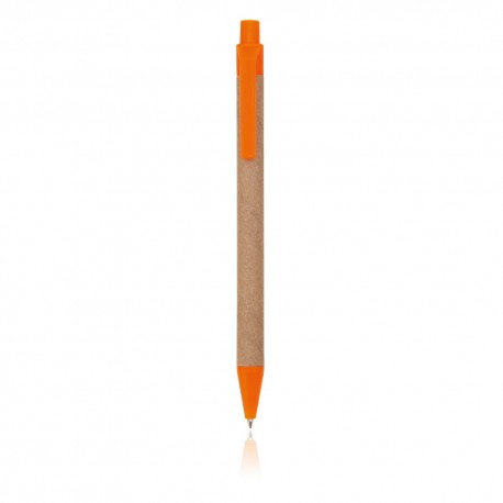 Paperowy długopis z plastikową końcówką