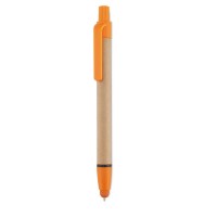 Długopis ekologiczny "touch pen" pomarańczowy